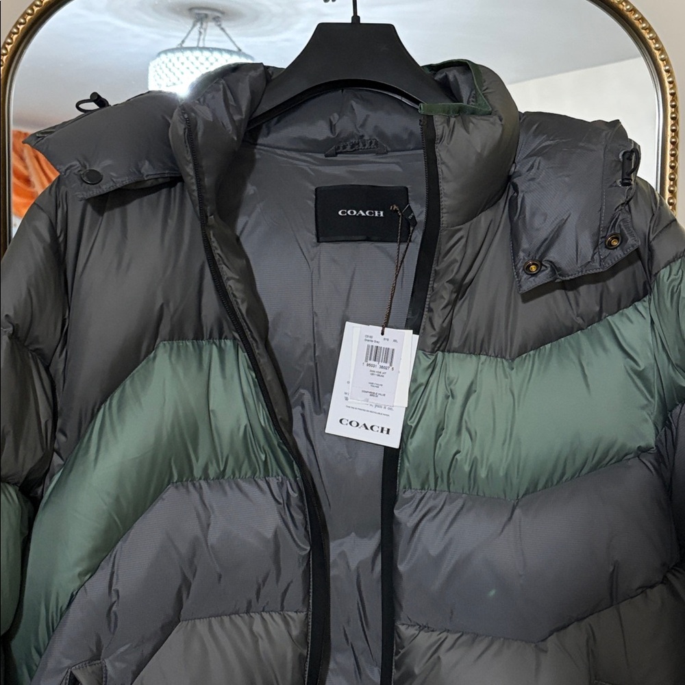 COACH Down Hoodie Jacket - Men’s XXL NWT - Picture 4 of 6